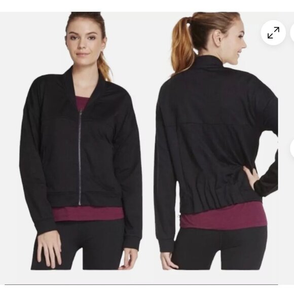 Fabletics black bomber jacket light-weight black - Picture 1 of 7
